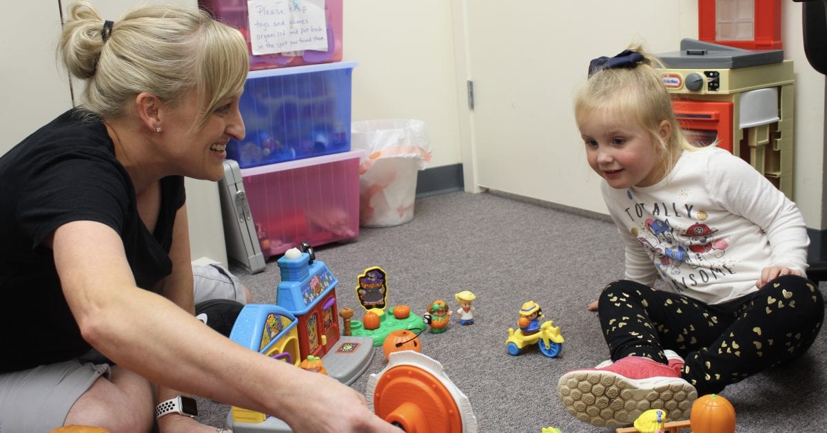 Our physical therapy gym has a full array of exercise equipment biomechanically designed to fit children.